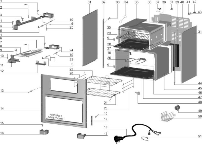 Kit espalhadores fogão Electrolux 76DXG